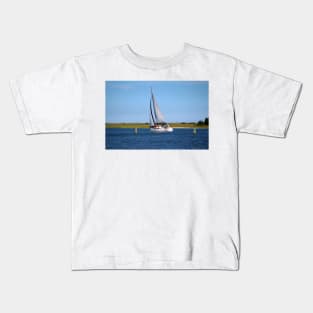 Sailing At Masonboro Island Kids T-Shirt